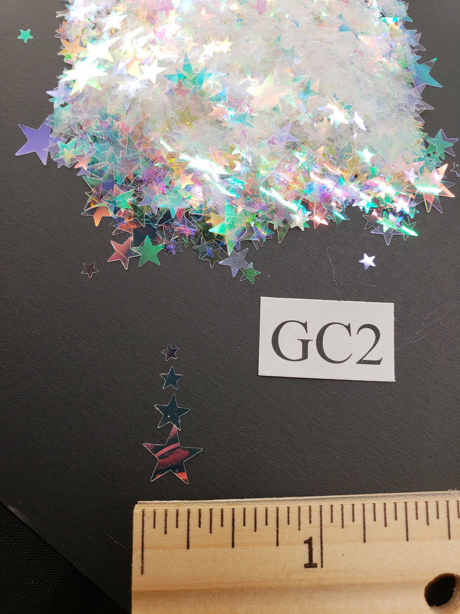 Star - Rainbow Iridescent Glitter - GC2 – Glitzy City LLC