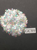 Crushed Pearl - Hexagon - Chunky-Small - GC89