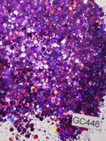 Galaxy Grape - Hexagon Mix - Small - GC446
