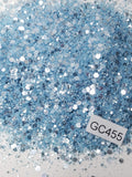 Icy Blue - Hexagon Mix - Small - GC455