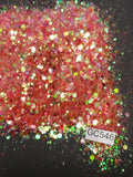 Coral Crush - Hexagon Mix - Small - GC546