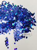 Deep Sea Shimmer - Hexagon - Chunky - GC555