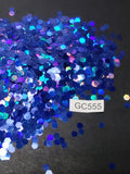 Deep Sea Shimmer - Hexagon - Chunky - GC555