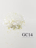 BULK GLITTER - White Glitter - Iridescent Glitter