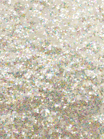 GLITTERS - White Glitter - Iridescent Glitter