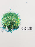 GREEN GLITTER - Glitter - Iridescent Glitter