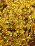 Gold Holographic - Four Point Star Mix - GOLD GLITTER