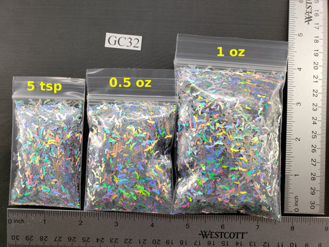 High Heel - Silver Holographic - GC32 â Glitzy City LLC