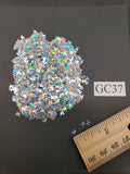 Silver Holographic - Butterfly - CONFETTI